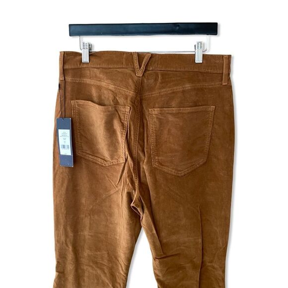 Veronica Beard Carson Corduroy Kick-Flare Pants tan brown bells jeans NWT 32 - Picture 8 of 12
